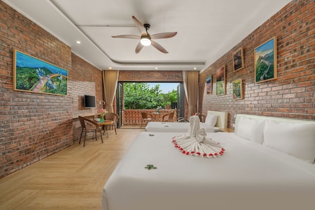 Ropa de cama de alta calidad y minibar