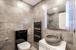 Hair dryer, towels