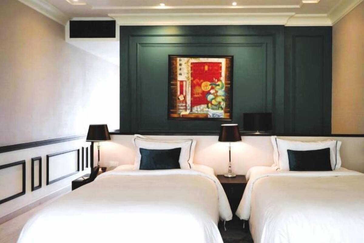 Desk, blackout drapes, WiFi (free), bed sheets