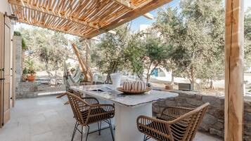 Luxury Villa, Hot Tub, Garden View | Terrace/patio