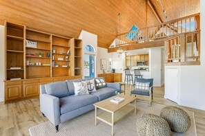 Smart TV, chimenea y futbolito 