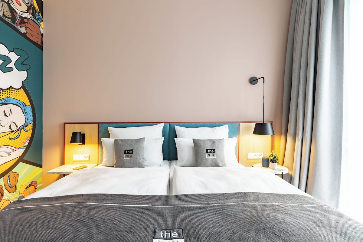 Desk, laptop workspace, free cribs/infant beds, free WiFi