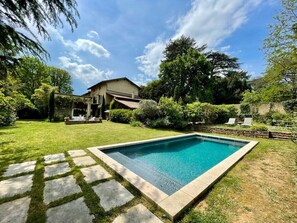 Una piscina riscaldata
