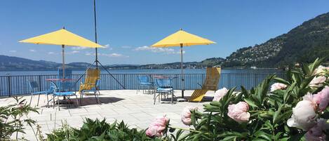 Superior Room, Balcony, Lake View | Terrace/patio