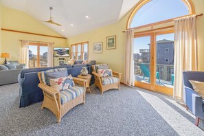 Smart TV, DVD player - Oceanside Frisco Home w/ Hot Tub, Elevator, Game Room, and Nearby Beach Access (Frisco)