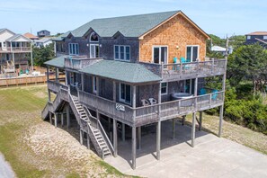 Exterior - Oceanside Frisco Home w/ Hot Tub, Elevator, Game Room, and Nearby Beach Access (Frisco)