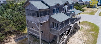 Oceanside Frisco Home w/ Hot Tub, Elevator, Game Room, and Nearby Beach Access