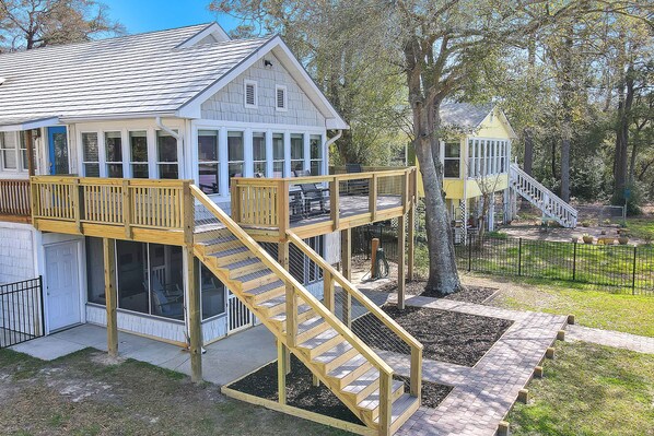 Exterior - Yacht View: Serene, Dog-friendly Home on Intracoastal Waterway (Oak Island)