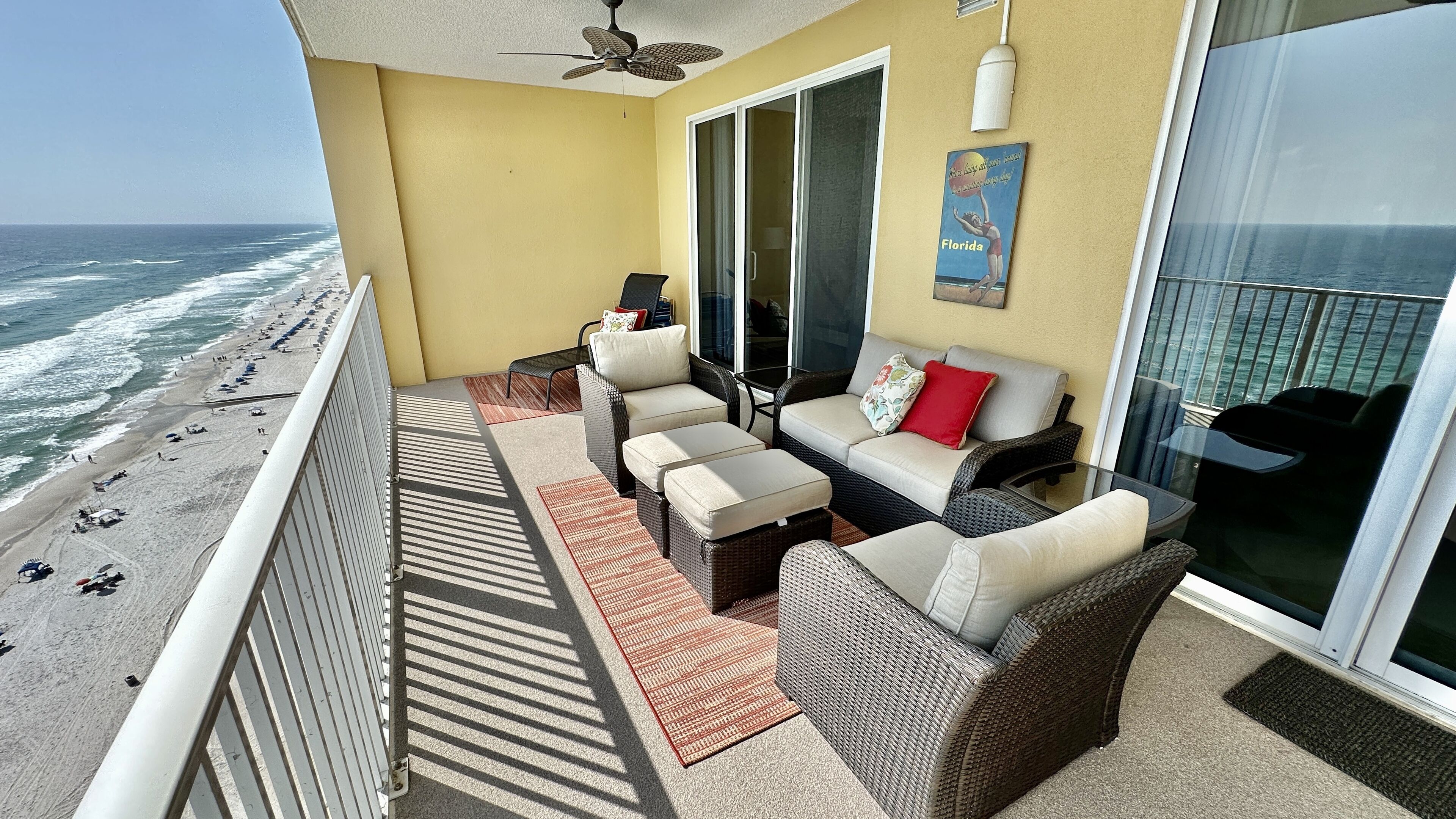 ***** Five Star, Platinum, Beach-Front Condo with Huge Comfortable Balcony!