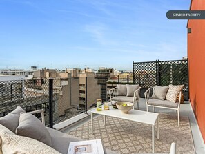 Estúdio, vista para a cidade | Terraço/pátio