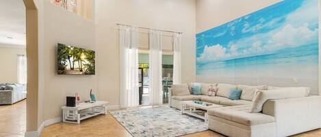 TV, table football, ping pong