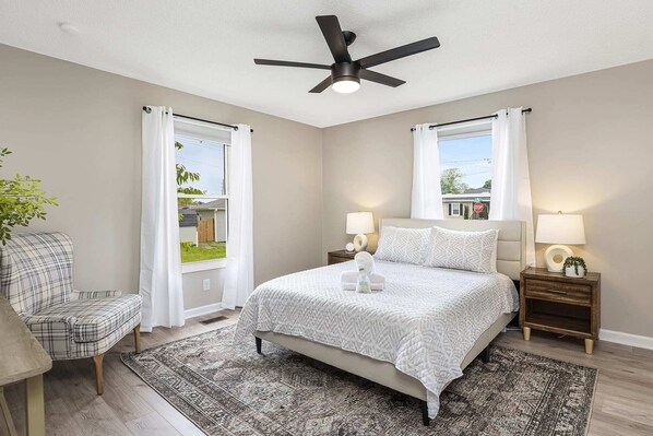 2 chambres, lit parapluie, Wi-Fi, draps fournis