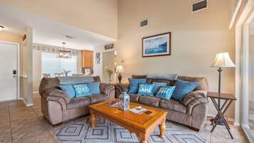 TV, fireplace, DVD player, offices
