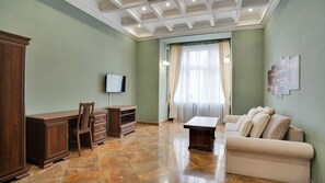 Departamento Deluxe | Área de sala de estar | Televisión LED 