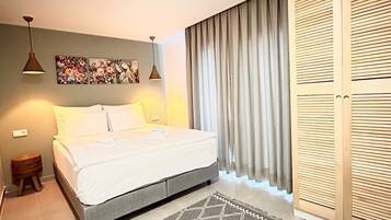 1 habitación y ropa de cama de alta calidad