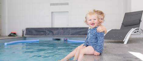 Indoor pool, a heated pool