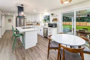 Fridge, microwave, oven, stovetop - Home in Lake Stevens with large fenced yard (Lake Stevens)