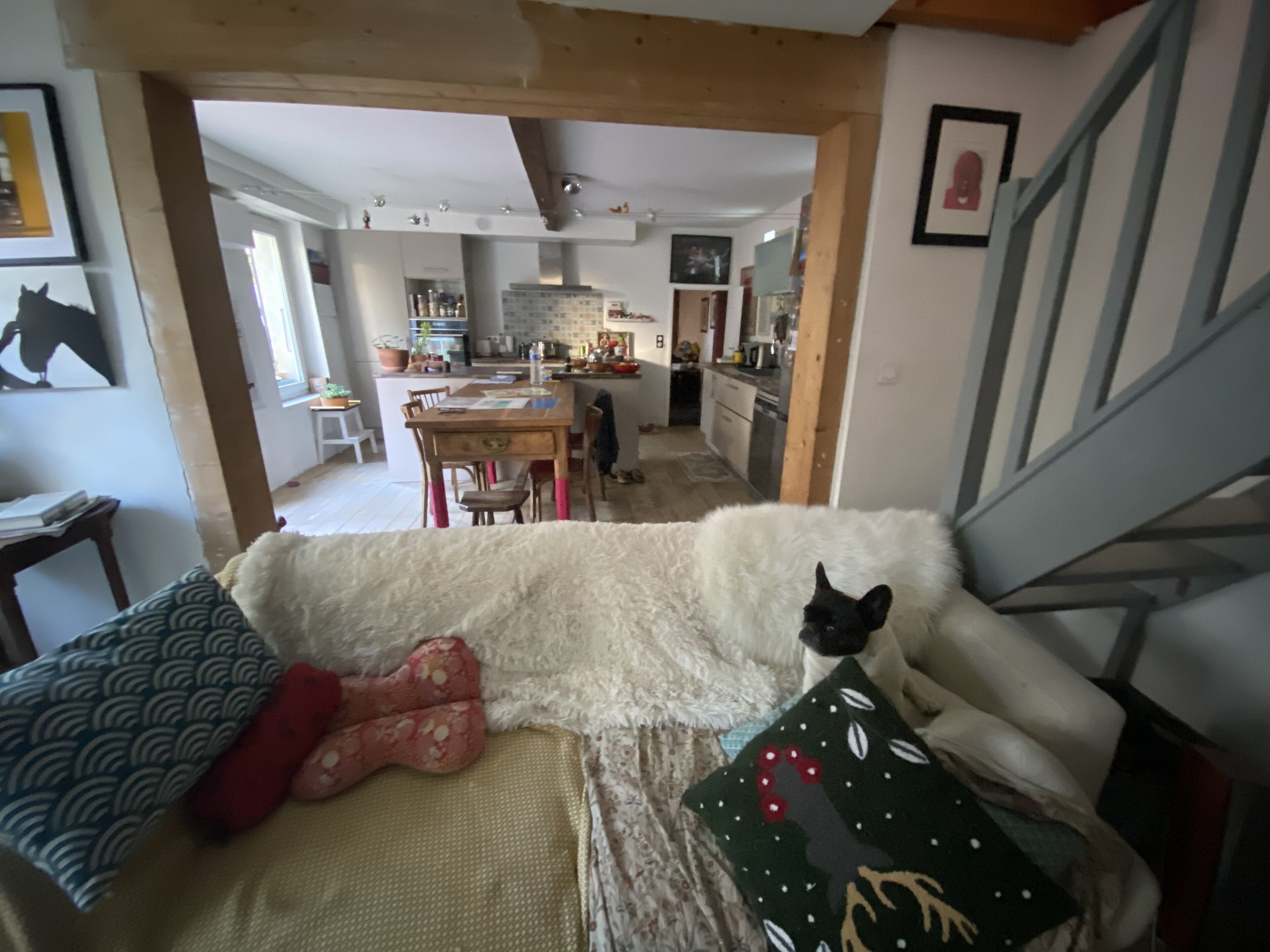 3 chambres, bureau, Wi-Fi gratuit, draps fournis