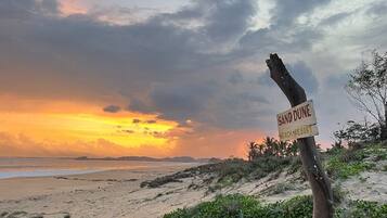Sun loungers, beach towels