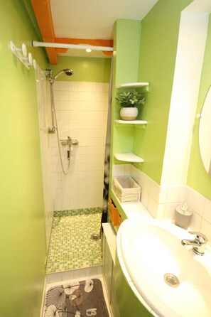 Dusche, Haartrockner, Toilettenpapier
