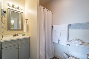 Hair dryer, towels
