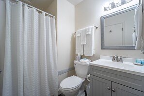 Hair dryer, towels