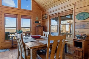 Dining - Ridgetop Retreat • Views • Fireplace (Mars Hill)