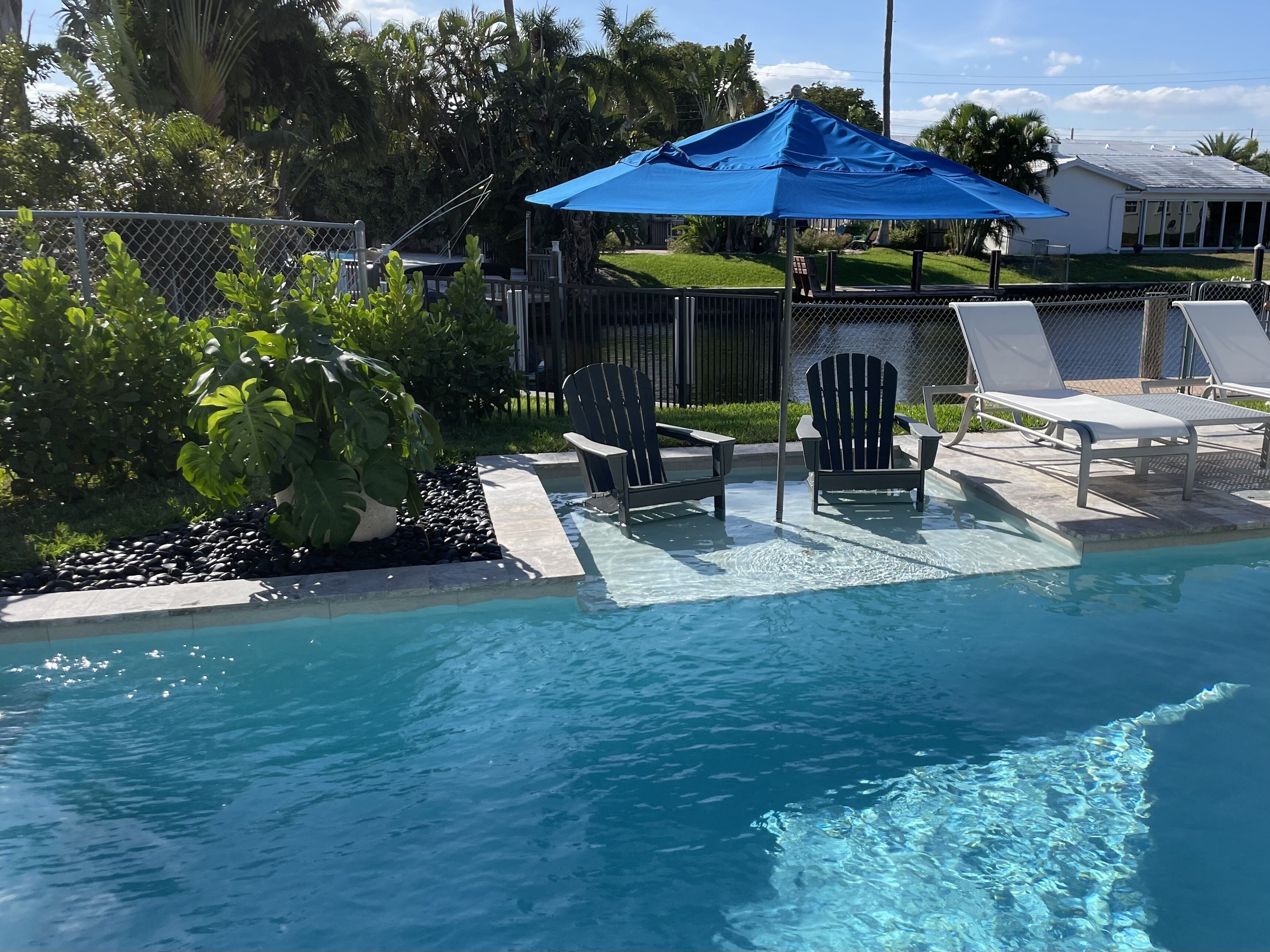 Una piscina riscaldata