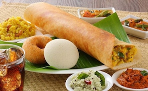 Free daily buffet breakfast