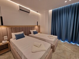 Habitación económica doble | Sistema de insonorización, wifi gratis, ropa de cama