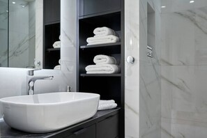 Hair dryer, towels