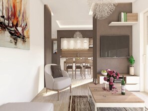 TV - Apartments Villa Subic - Two Bedroom Apartment with Balcony A2 (Kampor)