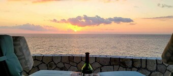 Oceanfront, breathtaking views of turquoise Caribbean Sea, gated w/private beach