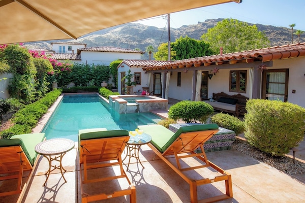 San Jacinto Mountain views from the pool