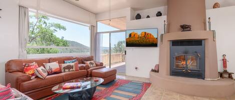 Smart-TV, Kamin, Drucker