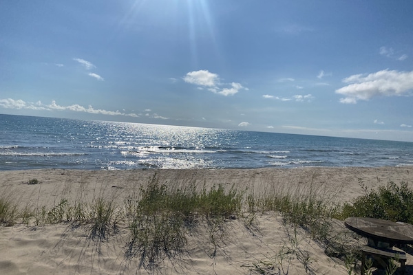 On the beach