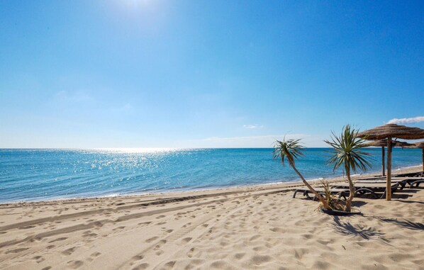 Vlak bij het strand