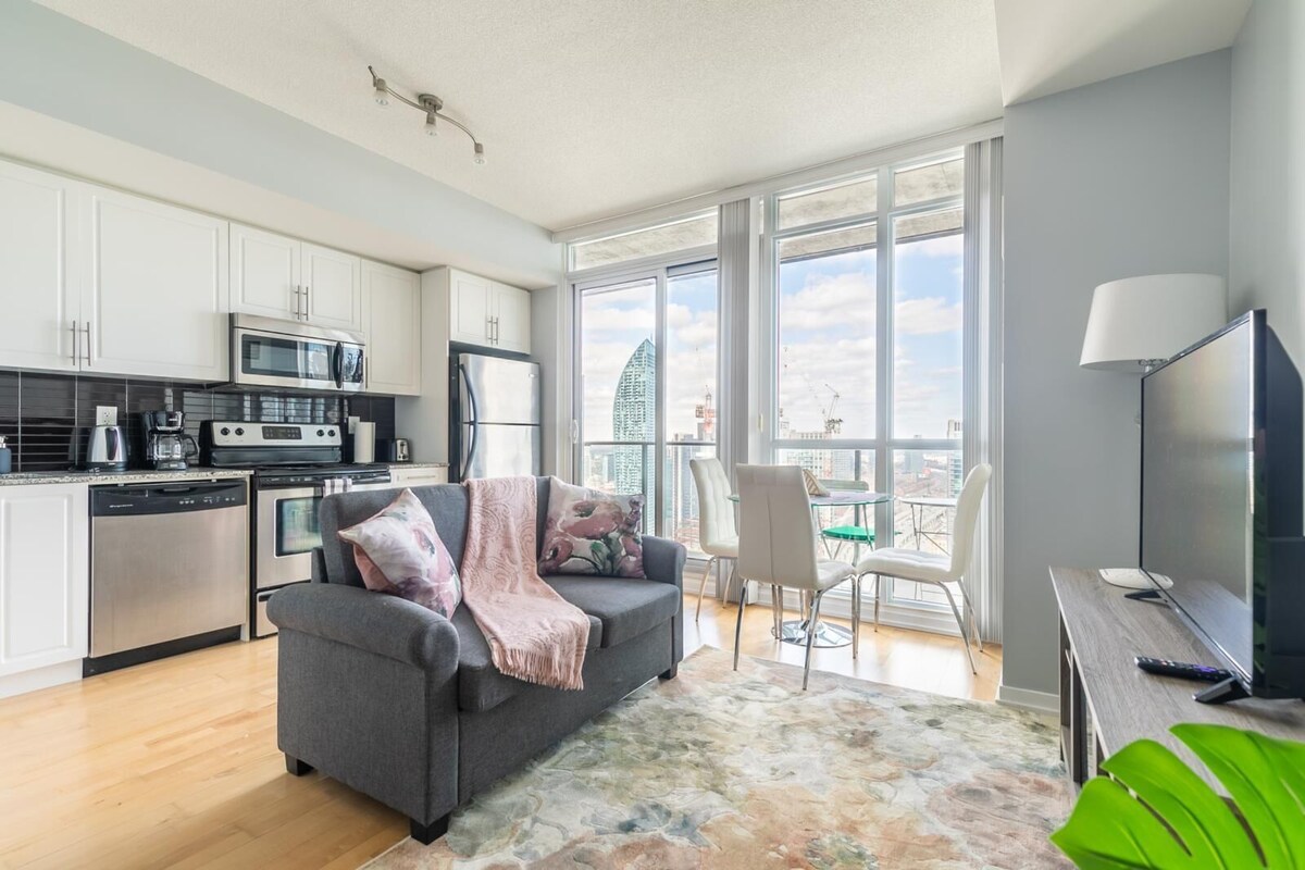 GLOBALSTAY. Bright & Colourful 1Bd Condo DT with a Balcony