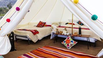 Familienzelt, Bergblick