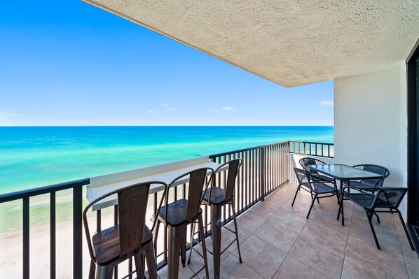 Condo, Multiple Beds, Balcony, Ocean View (#1308) | Outdoor dining - One Seagrove Place #1308 by Southern Vacation Rentals (Santa Rosa Beach)