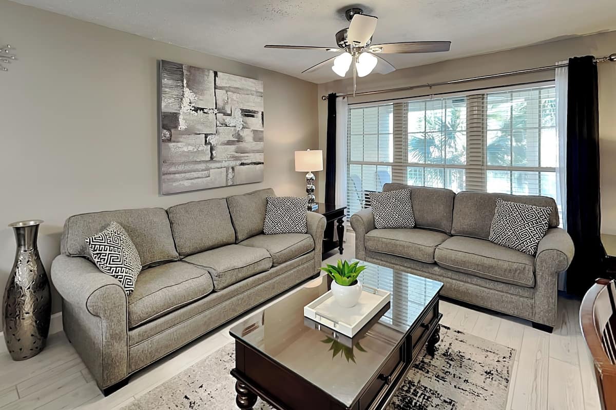 Condo, Multiple Beds, Pool Access (#57-203 - No Pets) | Living area | 42-inch flat-screen TV with digital channels