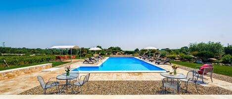 Una piscina riscaldata