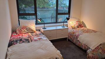 2 bedrooms, iron/ironing board, travel crib, free WiFi