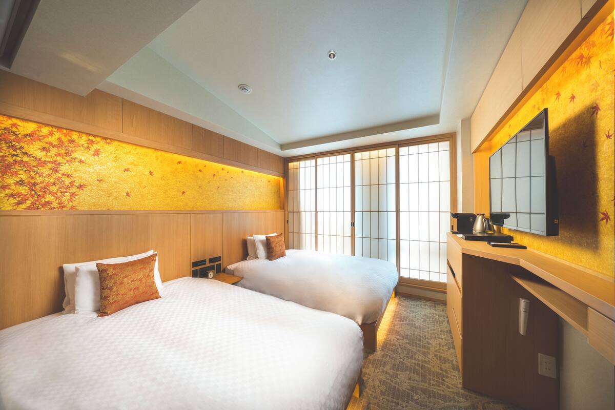 Kamar Twin Standar, Bebas Asap Rokok | Seprai premium, minibar, brankas, dan kedap suara
