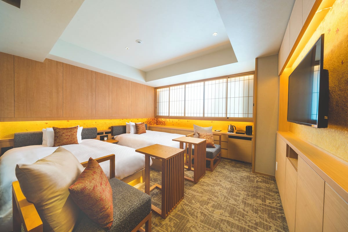 Ropa de cama de alta calidad y minibar