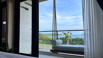 204 Double Room with Balcony Swing and Sea View | Premium bedding, down comforters, Tempur-Pedic beds, free minibar
