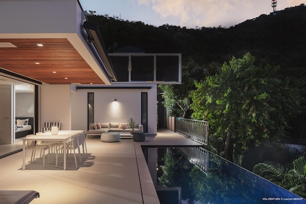 A heated pool