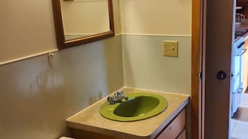 Hair dryer, soap, toilet paper