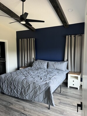 3 bedrooms, blackout drapes, iron/ironing board, free WiFi