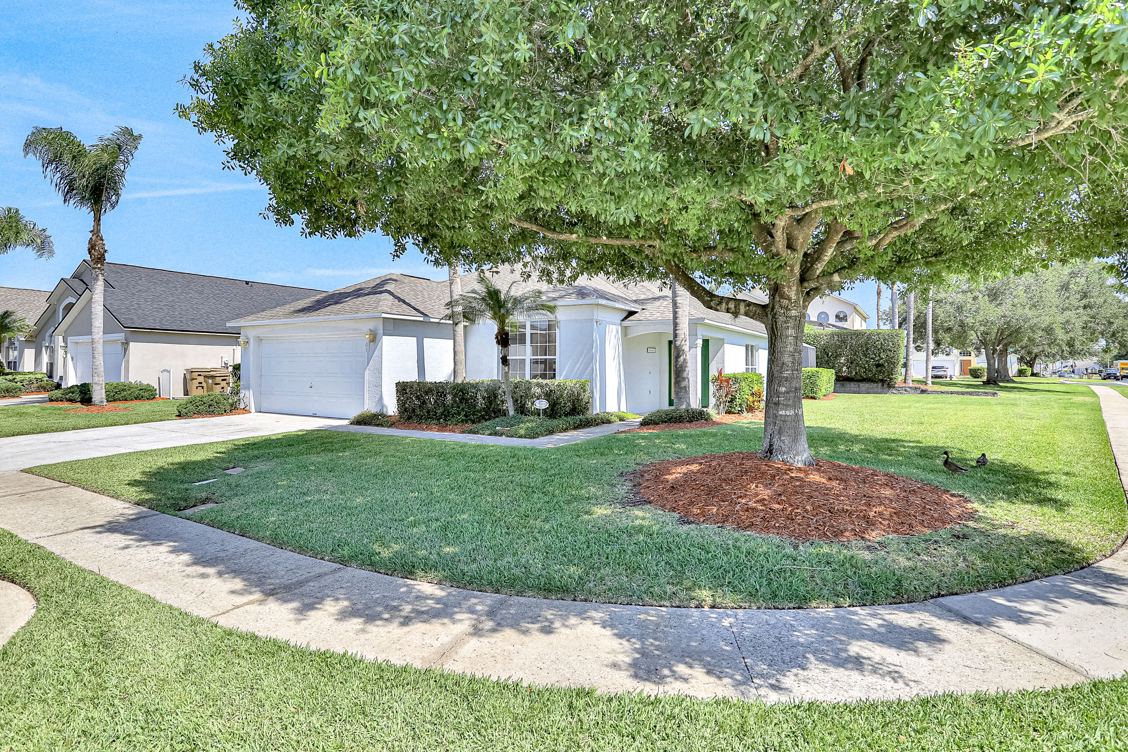 Spacious home with an enclosed pool, game room, children's items, AC, & W/D